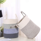 Maxbell Soft Blanket Holder Bin Woven Baskets for Storage for Living Room, Playroom 4 colors
