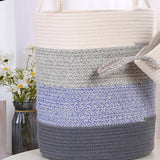 Maxbell Soft Blanket Holder Bin Woven Baskets for Storage for Living Room, Playroom 4 colors
