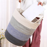 Maxbell Soft Blanket Holder Bin Woven Baskets for Storage for Living Room, Playroom 4 colors