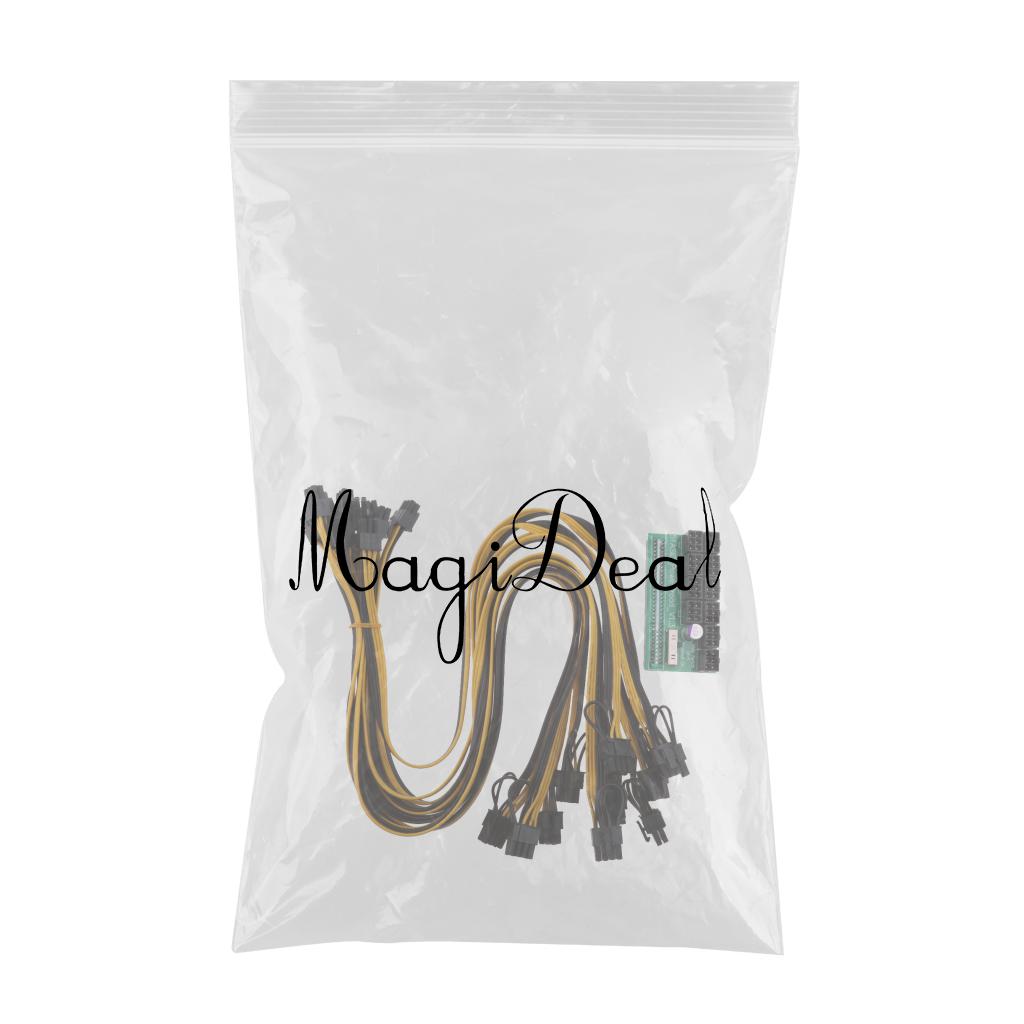 Max Breakout Board +10pcs 50cm Cable for 1200w/750w Power Module Mining Ethereum