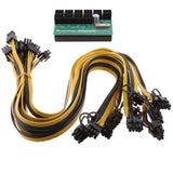 Max Breakout Board +10pcs 50cm Cable for 1200w/750w Power Module Mining Ethereum