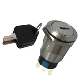 Max Maxb 19mm Key Switch ON/OFF Metal Rotary Security Lock Key Selector +Keys 1NO+1NC