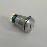Max Maxb 19mm Key Switch ON/OFF Metal Rotary Security Lock Key Selector +Keys 1NO+1NC