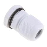 Max 10Pcs Waterproof IP68 Nylon Cable Gland Joints White Cord Connector PG 11
