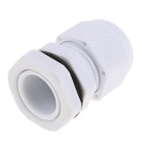 Max 10Pcs Waterproof IP68 Nylon Cable Gland Joints White Cord Connector PG 11