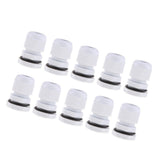 Max 10Pcs Waterproof IP68 Nylon Cable Gland Joints White Cord Connector PG 11