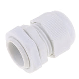 Max 10Pcs Waterproof IP68 Nylon Cable Gland Joints White Cord Connector PG 16