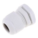 Max 10Pcs Waterproof IP68 Nylon Cable Gland Joints White Cord Connector PG 16