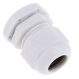 Max 10Pcs Waterproof IP68 Nylon Cable Gland Joints White Cord Connector PG 16