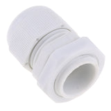 Max 10Pcs Waterproof IP68 Nylon Cable Gland Joints White Cord Connector PG 16