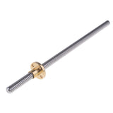 Max Stainless Steel T8-2-D8 Trapezoidal Lead Screw and Nut For 3D Printer 200mm