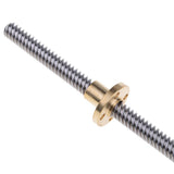 Max Stainless Steel T8-2-D8 Trapezoidal Lead Screw and Nut For 3D Printer 300mm