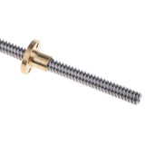 Max Stainless Steel T8-2-D8 Trapezoidal Lead Screw and Nut For 3D Printer 350mm