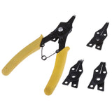 Max 4 In 1 Snap Ring Pliers Combination Internal External Circlip Pliers Set Yellow