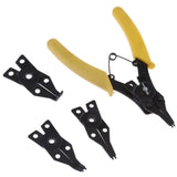 Max 4 In 1 Snap Ring Pliers Combination Internal External Circlip Pliers Set Yellow