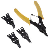 Max 4 In 1 Snap Ring Pliers Combination Internal External Circlip Pliers Set Yellow