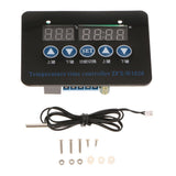 Max Dual Digital LED Thermostat Temperature Controller Thermometer Switch 24V