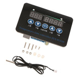 Max Dual Digital LED Thermostat Temperature Controller Thermometer Switch 24V