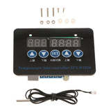 Max Dual Digital LED Thermostat Temperature Controller Thermometer Switch 220V