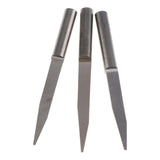 Max 10 Piece 4mm Wood Milling Carving Cutter Flat Cutter Carved 15 Degree 0.6mm