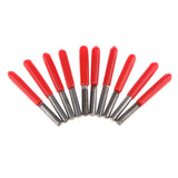 Max 10 Piece 4mm Wood Milling Carving Cutter Flat Cutter Carved 15 Degree 0.6mm
