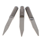 Max 10 Piece 4mm Wood Milling Carving Cutter Flat Cutter Carved 15 Degree 1.0mm