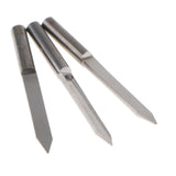 Max 10 Pieces 4mm Wood Milling Carving Cutter Flat Knife Carved 35 Degree 0.4mm