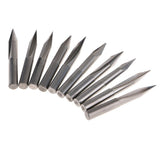Max 10 Pcs Engraving Carving Cutter Computer Carved Tool 50mm 25mm 20degree 0.5