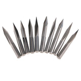 Max 10 Pcs Engraving Carving Cutter Computer Carved Tool 50mm 25mm 20degree 0.5
