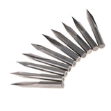 Max 10 Pcs Engraving Carving Cutter Computer Carved Tool 50mm 25mm 20degree 0.5