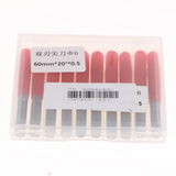 Max 10 Pcs Engraving Carving Cutter Computer Carved Tool 60mm 30mm 20degree 0.5