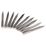 Max 10 Pcs Engraving Carving Cutter Computer Carved Tool 60mm 30mm 20degree 0.5