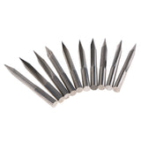 Max 10 Pcs Engraving Carving Cutter Computer Carved Tool 60mm 30mm 20degree 0.5