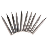 Max 10 Pcs Engraving Carving Cutter Computer Carved Tool 60mm 30mm 20degree 0.5
