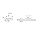 Max Linear Motion Linear Sliding Guide Rail 170mm + Linear Sliding Block