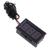 Max LED DC12V Digital Thermometer Mini Temperature Probe -50-110 Celsius Blue
