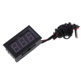 Max LED DC12V Digital Thermometer Mini Temperature Probe -50-110 Celsius Blue