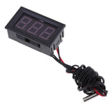 Max LED DC12V Digital Thermometer Mini Temperature Probe -50-110 Celsius Blue