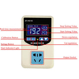 Maxbell Digital Pre-wired Temperature Controller Outlet Thermostat Heating Cooling 1500W