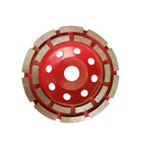 Max Double Row Diamond Grinding Cup Wheel Stone Marble Concrete Sanding Disc 5 Inch