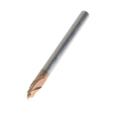 Max HRC55 Tungsten Carbide Coated Ball Nose End Mill CNC Tool Radius 2mm