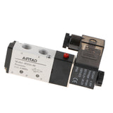 Max 4V210-08  Solenoid Valve  5 Way 2 Position Pneumatic Air 1/4" BSPT 24V