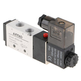 Max 4V210-08  Solenoid Valve  5 Way 2 Position Pneumatic Air 1/4" BSPT 24V