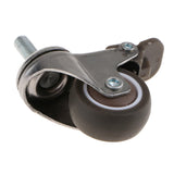 Max Heavy Duty Rubber Screw Brake Universal Mute Wheel Industrial Caster 1.5 inch