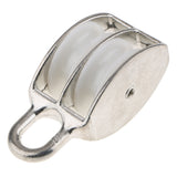 Max Swivel Pulley Sheave Hanging Rigging Rope Hoist Lifting Double Wheel 50mm