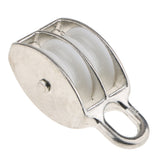 Max Swivel Pulley Sheave Hanging Rigging Rope Hoist Lifting Double Wheel 50mm