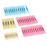 Max 50Pcs Heat Shrink Insulated Crimp Terminals Wire Cable Connectors Waterproof