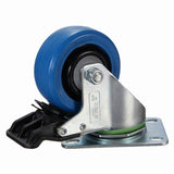 Maxbell 3'' Hotel Caster Directional Brake Wheel Replacement Brake Mute Wheel
