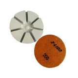 Maxbell 3 inch Dry Diamond Polishing Pads 10mm Thick Stone Concrete 200# orange
