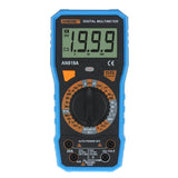 Max AN819A LCD Digital Multimeter Voltmeter Ammeter Ohmmeter with Test Leads Blue